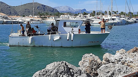 Boot Angeltouren von Alcudia und Can Picafort